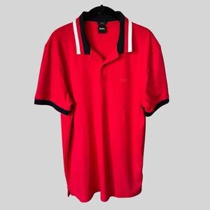 BOSS Hugo Boss Men’s Red with Black and White trimmings.